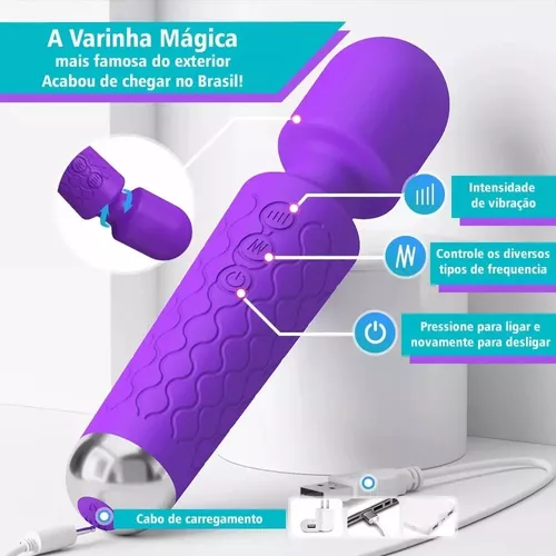 Vibrador Varinha Mágica 20 velocidades