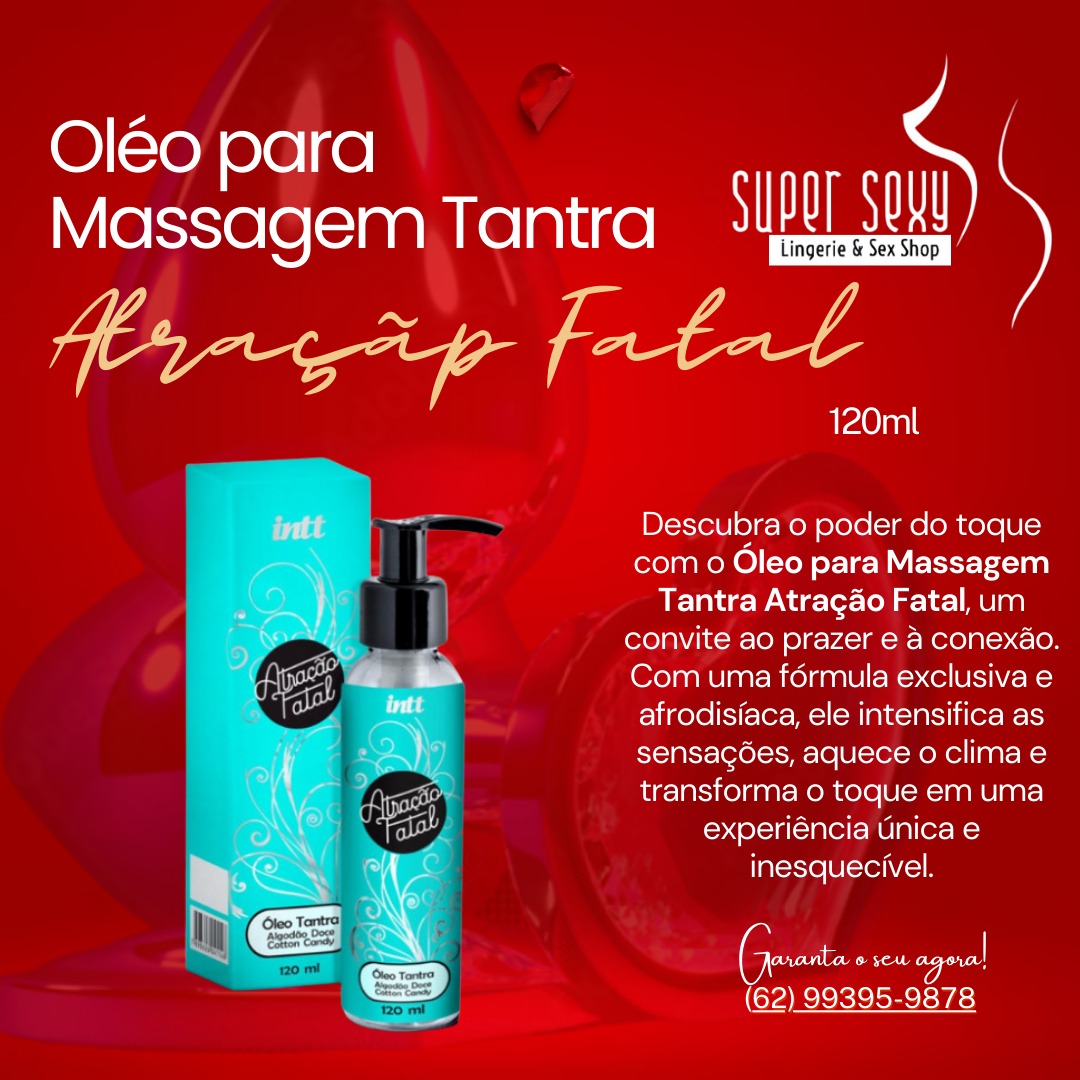 óleo para massagem atração fatal